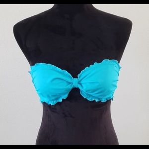 Victoria’s Secret Bandeau Swim Top in Blue